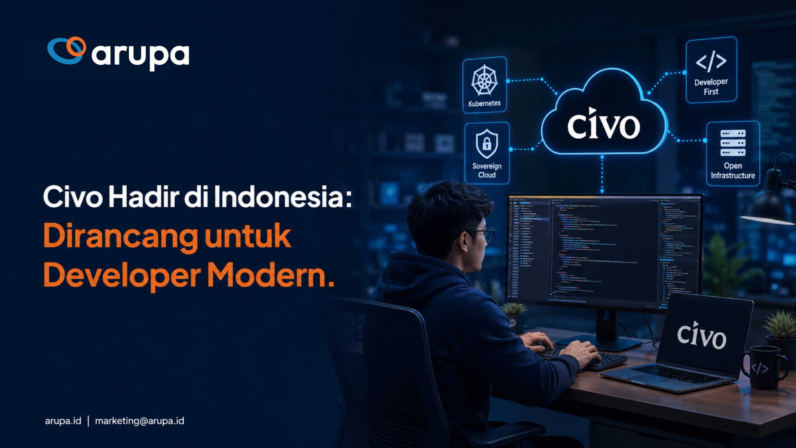 Civo Indonesia kini hadir di Arupa Cloud Nusantara untuk developer dan enterprise