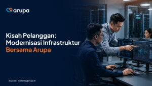 Ilustrasi kisah pelanggan modernisasi infrastruktur IT bersama Arupa Cloud