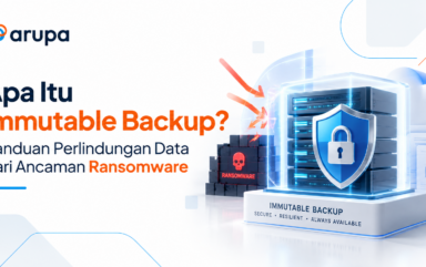 Ilustrasi immutable backup untuk melindungi data dari ancaman ransomware