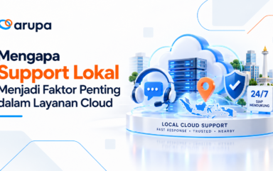 Ilustrasi support lokal untuk layanan cloud dan infrastruktur IT bisnis
