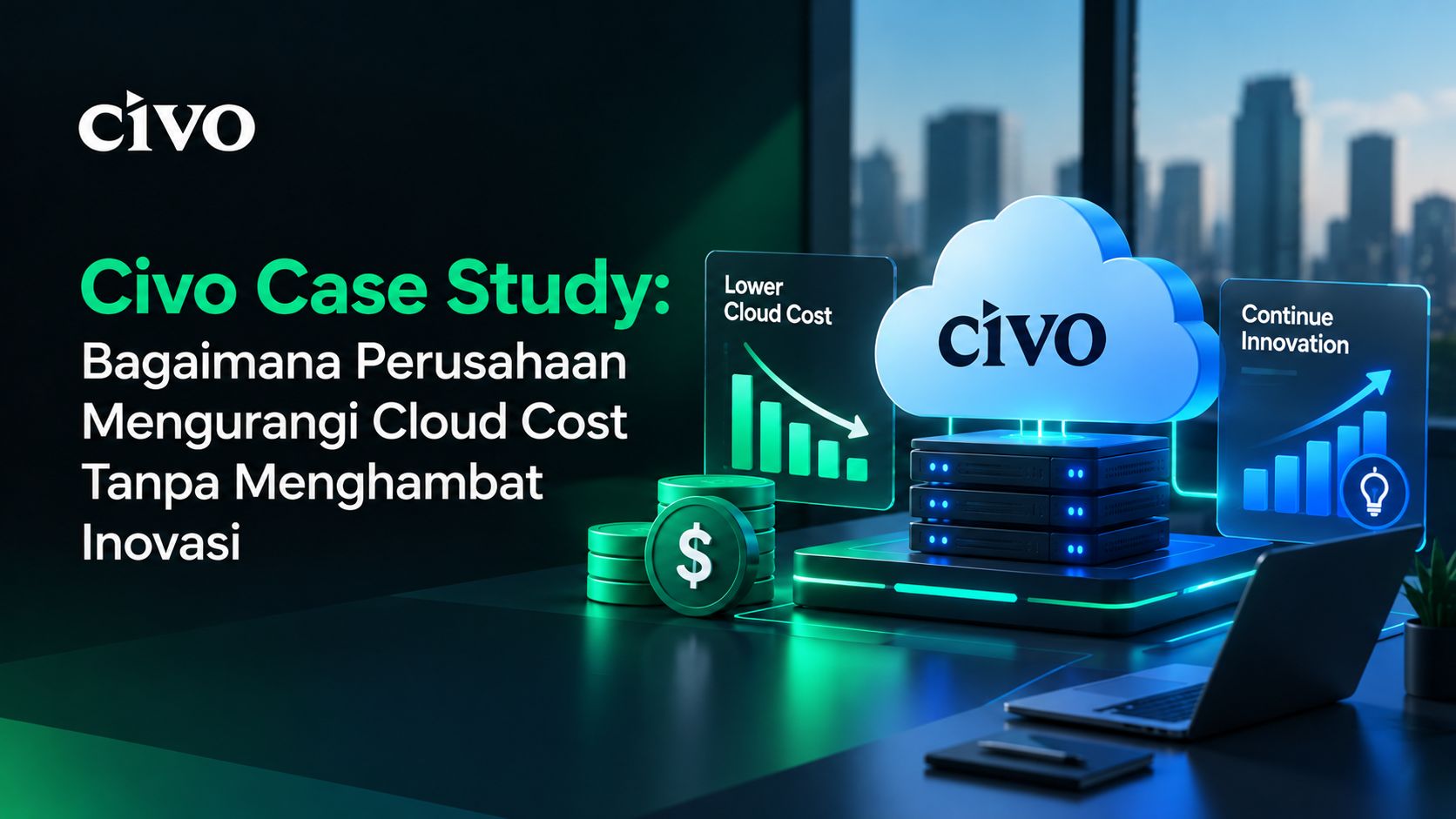 Civo Case Study tentang pengurangan biaya cloud dan efisiensi infrastruktur Krumware