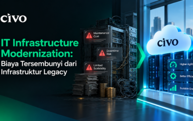 Ilustrasi IT Infrastructure Modernization dan biaya tersembunyi infrastruktur legacy