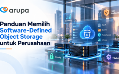 Ilustrasi Software-Defined Object Storage untuk penyimpanan data perusahaan